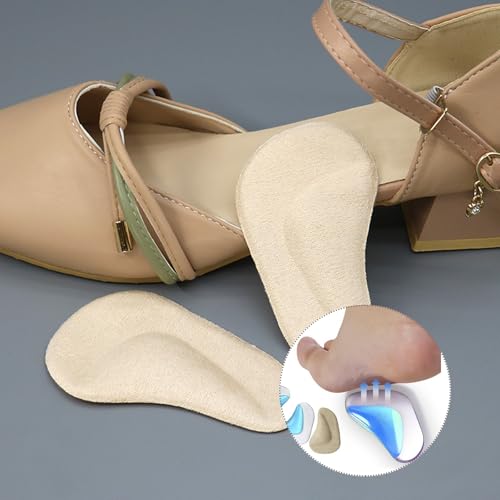 EUYKQNOI Solette Ortopediche per Plantare Piede Cavo, 3 Paia in Silicone con Supporto Plantare per Fascite e Tallone Alto, Inserti Ammortizzanti per Piede per Massimo Comfort - Funzionalità e accessori