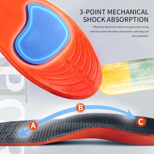 KQOZG PCS Solette ortopediche per fascite plantare, piedi piatti, solette ortopediche, solette ortopediche con plantare, solette ortopediche per uomo e donna. (Taglia 41-42) - Dettaglio recensione 4