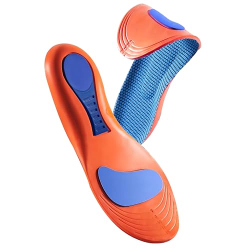 KQOZG PCS Solette ortopediche per fascite plantare, piedi piatti, solette ortopediche, solette ortopediche con plantare, solette ortopediche per uomo e donna. (Taglia 41-42) - Design e materiali