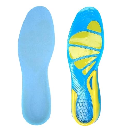 MtnLaur Solette Gel Silicone Uomo Donna, Solettes per Scarpe Sportive, Gel Solette Ortopediche Plantare Arch Support, Possono Essere Tagliate, Cuscinetto Sperone Calcaneare e Fascite Plantare(39-42EU) - Design e materiali