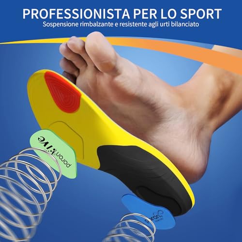 Ortopediche Solette per Fascite Plantare, Piede Piatto, Solette Scarpe Ortopediche, Dafannis Plantari Sollievo dal Dolore al Tallone Solette Plantari per Donna e Uomo (EU 39-41 M) - Funzionalità e accessori