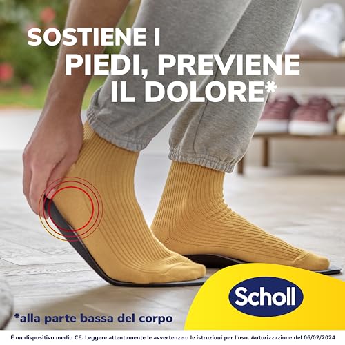 Scholl In-Balance Plantare Sollievo Dolore Fascite Plantare, Plantari con Arco Plantare Rinforzato e Supporto sul Tallone per Alleviare il Dolore, Taglia S (37-39.5), 1 Paio, Uomo e Donna - Prova pratica