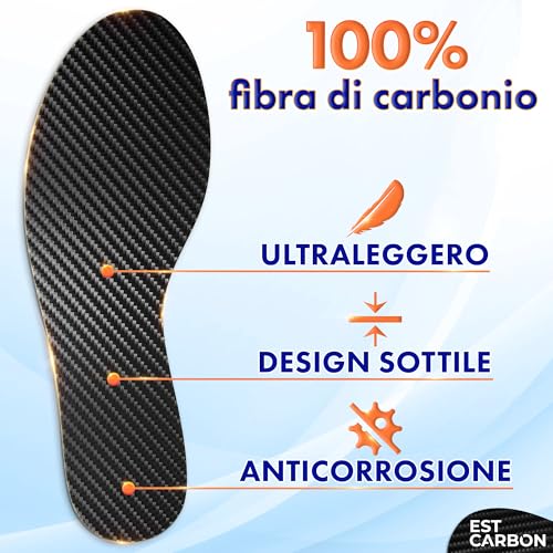 Soletta in fibra di carbonio - 1 Pezzo, Taglia EU 36 - Inserto per scarpe unisex - Piastra rigida per il piede - Soletta ortopedica - Alluce valgo, alluce rigido, piedi piatti, fascite plantare - Dettaglio recensione 4